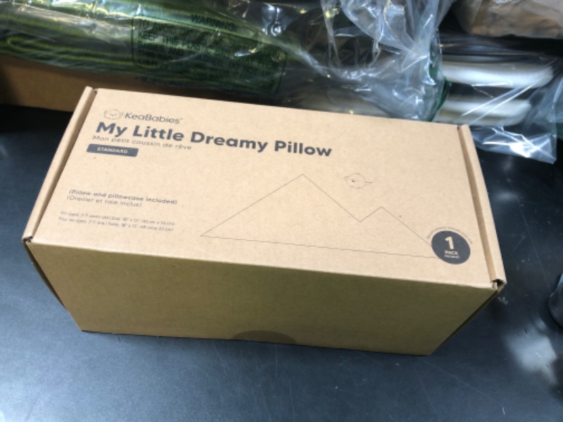 Photo 1 of Toddler Pillow with Pillowcase - 13x18 My Little Dreamy Kids Travel Bed Pillows for Sleeping, Organic Cotton Small Pillowcase, Soft & Breathable, Machine Washable, Toddlers 2-5 Years Old (Soft White)