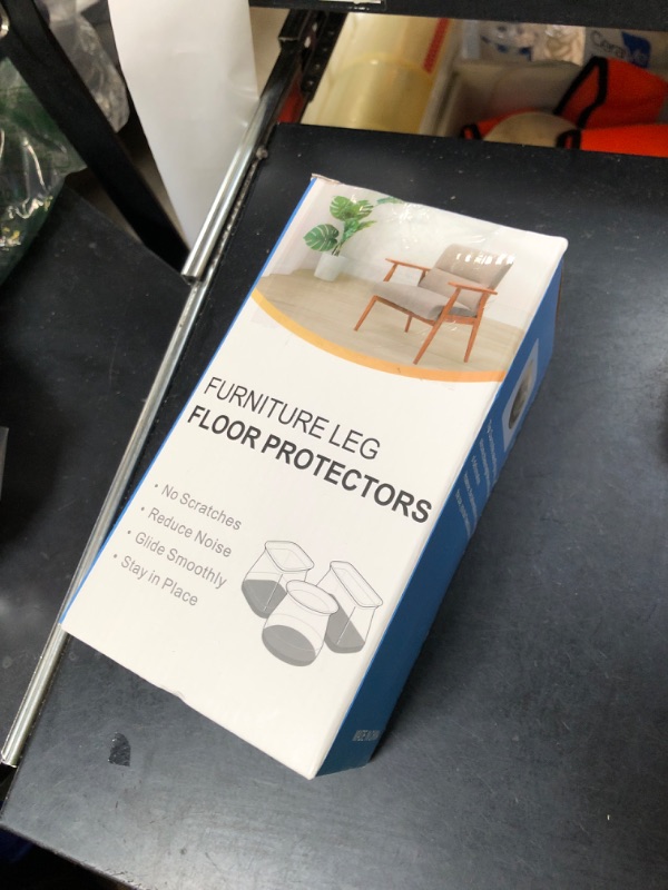 Photo 1 of 24 Pcs Chair Leg Floor Protectors for Hardwood Floors Silicone Covers to Protect Wood Tile Floors Felt Pads Furniture Leg Caps Non Slip Reduce Noise (Fit:1.3"-2")