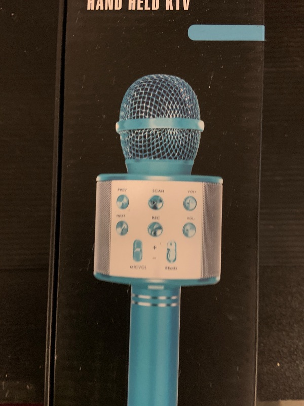 Photo 1 of KIDWILL Wireless Bluetooth Karaoke Microphone for Kids and Adults, 5-in-1 Portable Handheld Karaoke Mic Speaker Player Recorder with Adjustable Remix FM Radio for Girls Boys Teens Adults