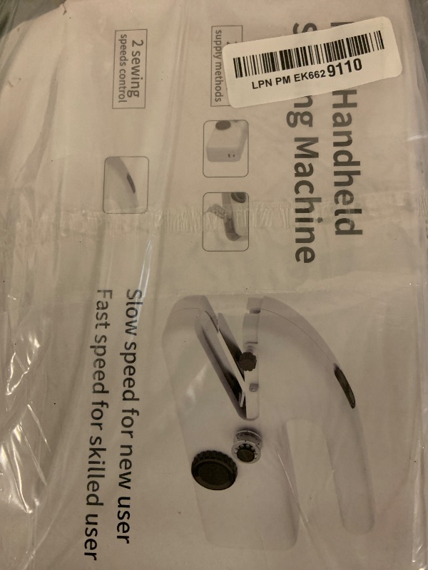 Photo 1 of Handheld Sewing Machine,Two dear,Mini sewing machine,Easy to Use and Fast Stitch Suitable for Clothes,Fabrics, DIY Home Travel Electric Handheld Sewing Machine for Beginners.