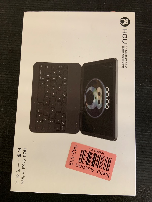 Photo 1 of HOU Keyboard Case for iPad mini 7th (A17 Pro, 2024) & 6th (2021) 8.3-inch, Ultra Slim Folio Type of Keyboard, Power Display, Magnetic Protective Cover Support iPad mini 6/7