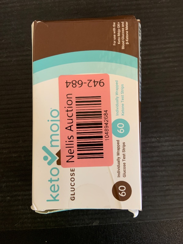 Photo 1 of KETO-MOJO Blood Glucose and Ketone Test Strips Combo Pack | 60 Glucose + 60 Ketone Strips (120 Count) | for Use Only with GK+ Meter