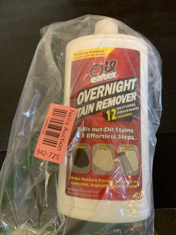 Photo 1 of Overnight Stain Remover for Cleaning Oil Stains on Concrete, Driveway, Pavers & Garage Floors,White, AOD3232301