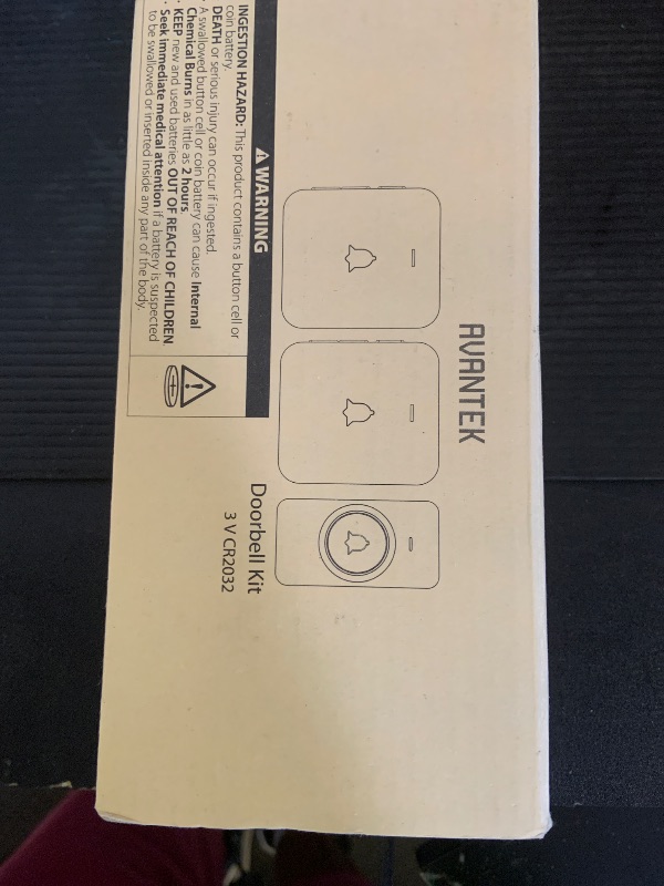 Photo 1 of AVANTEK Wireless Door Bell, CW-12 Mini Waterproof Doorbell Chime Operating at 1000 Feet with 52 Melodies, 5 Volume Levels & LED Flash