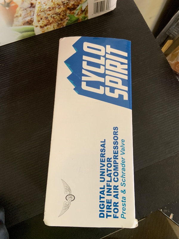 Photo 1 of CycloSpirit Digital Bicycle Tire Inflator Gauge with Auto-Select Valve Type - Presta and Schrader Air Compressor Tool