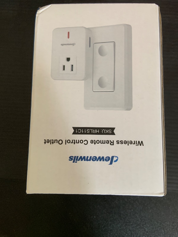 Photo 1 of DEWENWILS Remote Control Outlet Wireless Wall Mounted Light Switch, Electrical Plug in On Off Power Switch for Lamp, No Wiring,100 Feet RF Range, ETL Listed,Programmablem