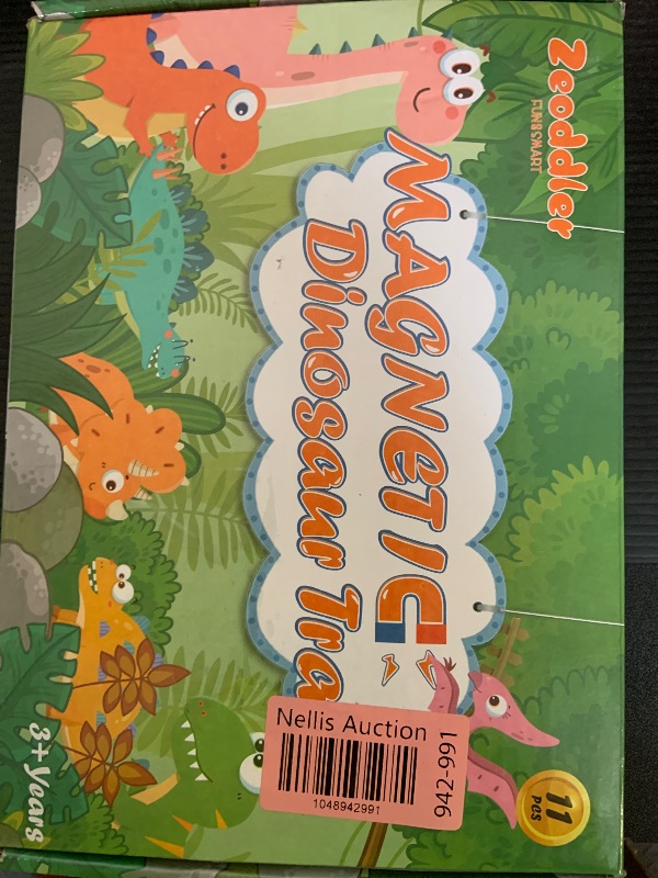 Photo 1 of Zeoddler Toys for Toddlers, 11 Magnetic Wooden Dinosaur Train Set, Montessori Toys for Toddlers, Preschool Educational Material for Kids, Birthday Gifts for Boys, Girls
