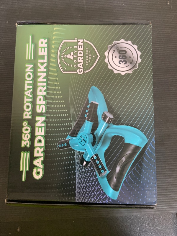 Photo 1 of Joeys Sprinkler for Yard, Rotating Garden Sprinkler for Large Area Coverage, Lawn and Yard Sprinklers (Green)
