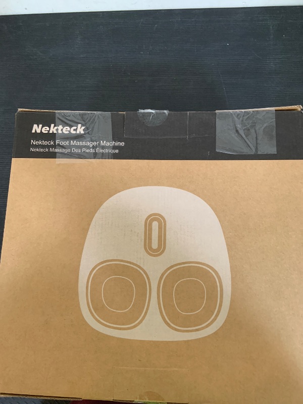 Photo 1 of Nekteck Shiatsu Foot Massager Machine with Soothing Heat, Deep Kneading Therapy, Air Compression, Improve Blood Circulation and Foot Wellness,Relax for Home or Office Use(Gray)
