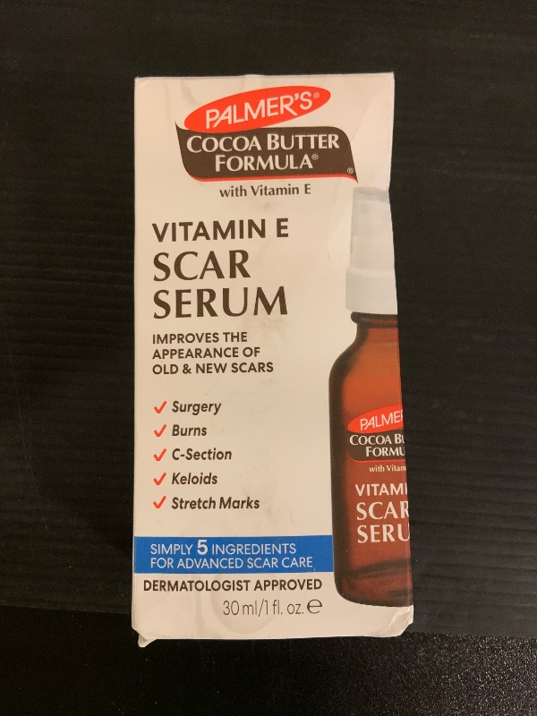 Photo 1 of Palmer's Cocoa Butter Formula Scar Serum, Skin Brightening Oil for Face & Body, Concentrated Serum with Vitamin E, Fragrance Free, 1 Fl Oz