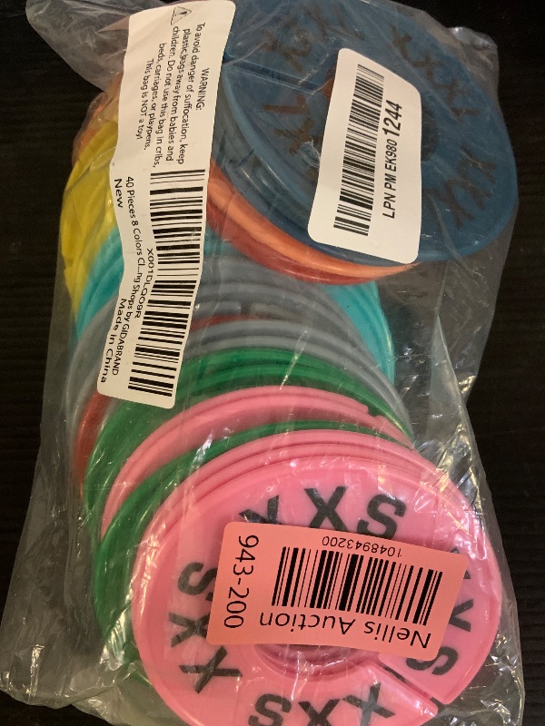 Photo 1 of Clothes Size Dividers | 40 Pieces 8 Colors XXS-XXXL | Ultimate Clothing Rack Dividers | Round Clothes Rack Clothes Hangers, Commercial Clothing Racks, Clothing Shops by GIDABRAND