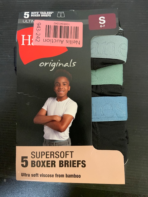Photo 1 of Hanes Ultimate Big Hanes Originals Ultimate Supersoft Boys' Boxer Brief Underwear, Assorted, Black 5-Pack