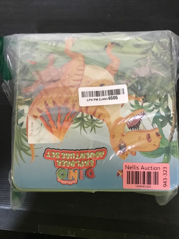Photo 1 of OuMuaMua Dinosaur Toys for Kids 3-5, Plastic Dinosaur Figures Set with Activity Play Mat Dinosaurs Eggs Storage Box for Boys Girls Party Favors Supplies, 5-7 Inch