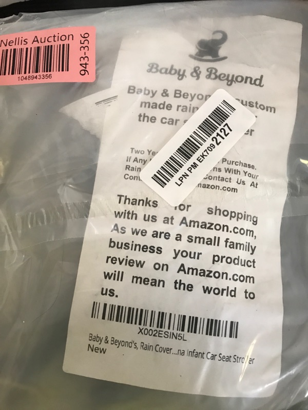 Photo 1 of Baby & Beyond's, Premium Rain Cover, Compatible with Doona Infant Car Seat Stroller (Regular)