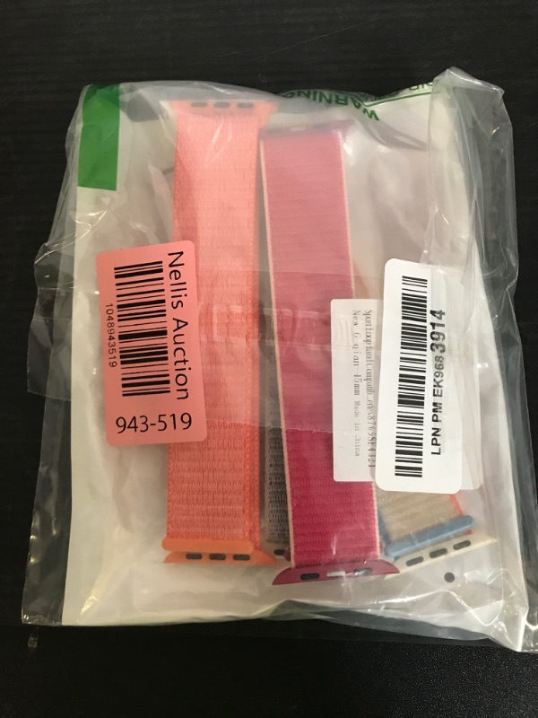 Photo 1 of Sport Loop Band Compatible with Apple Watch Band 49mm 46mm 45mm 44mm 42mm 41mm 40mm 38mm Nylon Women Men Stretchy Elastic Braided Replacement Wristband for iWatch Ultra Series 10 9 8 7 6 5 SE 4 3 2 1