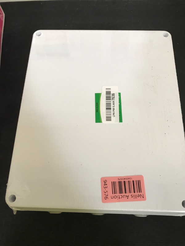 Photo 1 of LeMotech ABS Plastic Dustproof Waterproof IP65 Junction Box Universal Electrical Project Enclosure White 11.8 x 9.8 x 4.7 inch (300 x 250 x 120 mm)