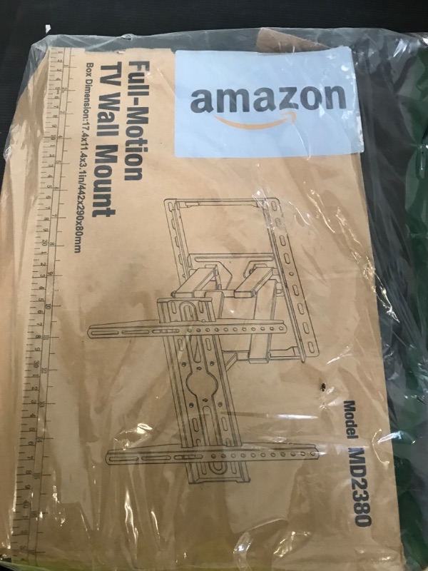 Photo 1 of Mounting Dream TV Wall Mount for 32-65 Inch Television,Mount with Swivel and Tilt, Full Motion Bracket with Articulating Dual Arms, Fits 16inch Studs, Max VESA 400X400 mm, 99lbs, MD2380