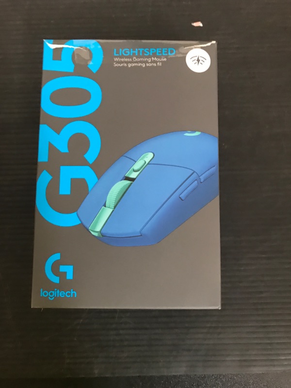 Photo 1 of Logitech G305 LIGHTSPEED Wireless Gaming Optical Mouse, Hero 12K Sensor, 12,000 DPI, Lightweight, 6 Programmable Buttons, 250h Battery Life, On-Board Memory, PC/Mac - Blue