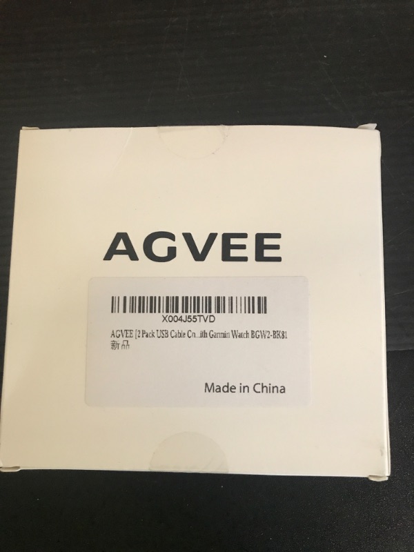 Photo 1 of AGVEE 2 Pack 3.3ft Charger for Garmin Watch, L-Shape Zero Gap Charging Cable for Fenix, Forerunner, Vivoactive, Instinct, Venu, Tactix, Approach, D2, Quatix Series, Right Angle Braided, Black