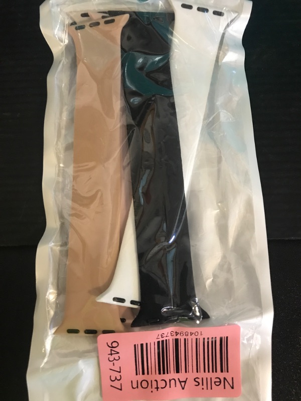 Photo 1 of 6 Pack Silicone Solo Loop Bands Compatible with Watch Band 40mm 38mm 41mm 44mm 45mm 46mm 42mm 49mm, Soft Stretchy Strap Sport Replacement Wristband for iWatch Series 10 9 8 7 6 SE 5 Ultra 4 3 2 1