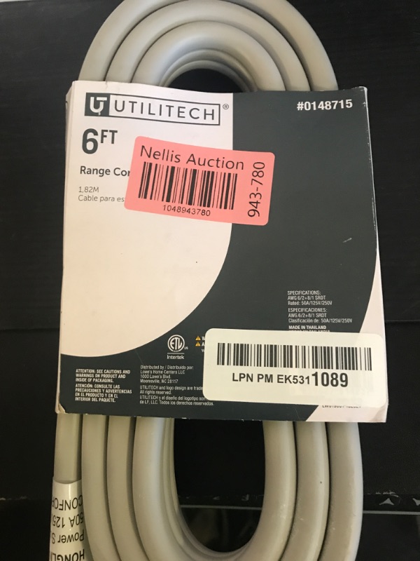 Photo 1 of EP 4 Prong Dryer Cord, 10 ft 10/4 SRDT, 30Amp Appliance Extension Power Cord, NEMA 14-30, Grey