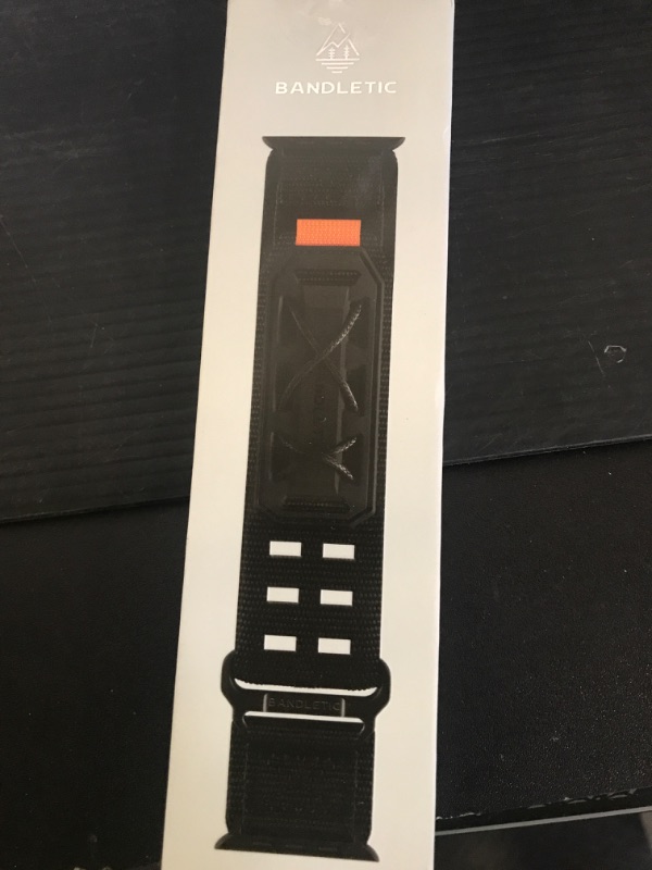 Photo 1 of Bandletic Compatible with Apple Watch Ultra 2 Band for Men, Wide Tactical Military Nylon Rugged Soft Sport Solo Loop for iWatch 49mm(Ultra),46mm(Series 10),45mm(9/8/7),44mm(SE2/SE/6/5/4),42mm(3/2/1)