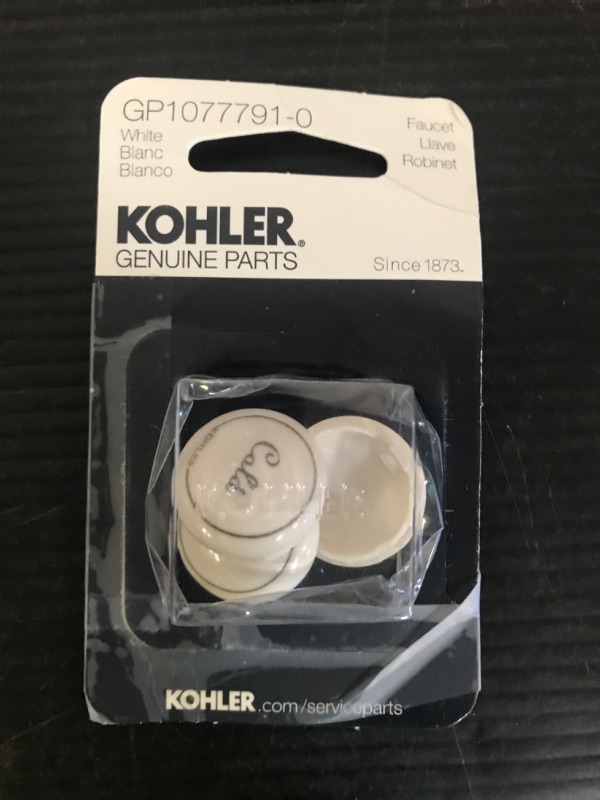 Photo 1 of Kohler GP1077791-0 Plug Button with Fairfax Centerset Faucet, White, One Size