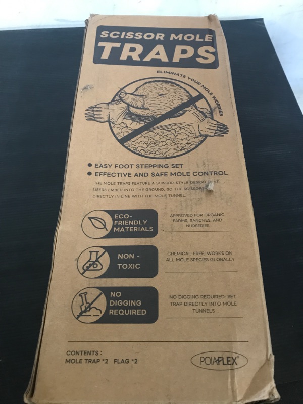 Photo 1 of Mole Trap Scissor 2 Pack, Upgraded Mole Traps for Lawns That Kill Best, Galvanized Steel Mole Killer, Easy Step Setup