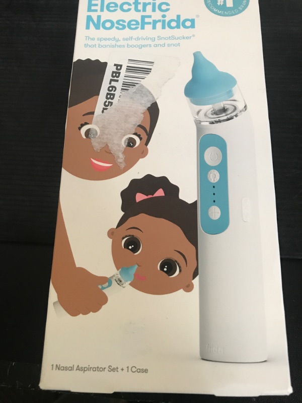 Photo 1 of Frida Baby Electric NoseFrida Nasal Aspirator for Baby, Nose Sucker for Baby & Toddler, Upgraded Nasal Aspirator for Congestion + Allergy Relief with 3 Suction Levels, 2 Silicone Tips, USB