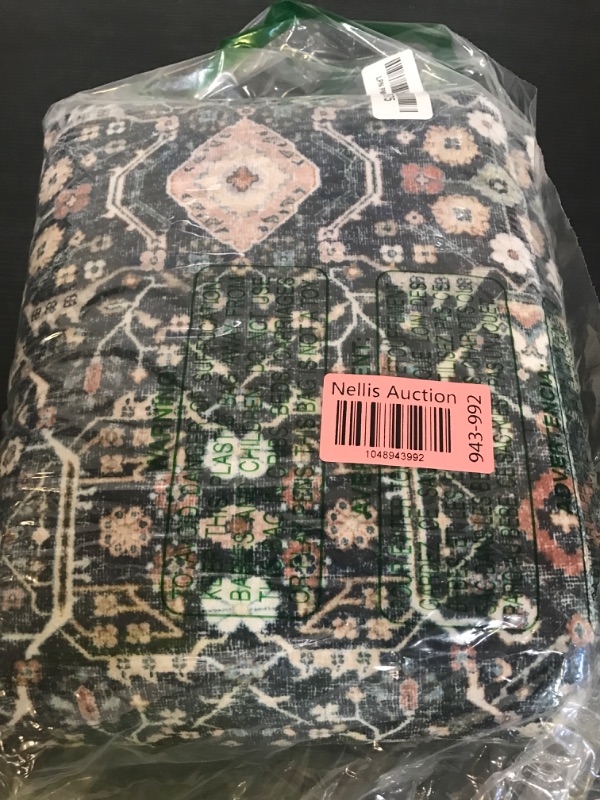 Photo 1 of Washable 2x6 Hallway Runner Rug: Ultra Soft Runners for Entrance Kitchen Low Pile Foldable Carpet with Non-Slip Backing for Living Room Bedroom Bathroom Thin Carpet for Laundry Dining Room(Black,2x6)