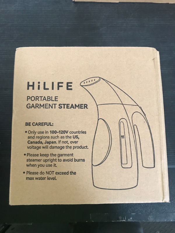 Photo 1 of HiLIFE Steamer for Clothes, Portable Handheld Design, 240ml Big Capacity, 700W, Strong Penetrating Steam, Removes Wrinkle, for Home, Office(ONLY FOR 120V)