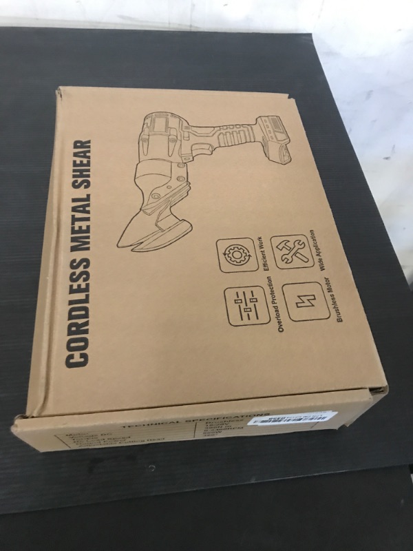 Photo 1 of Cordless Sheet Metal Cutter Brushless for Milwaukee 18v Battery(Tool Only), Metal Shears 360 Degree Pivoting Head, Electric Metal Scissors for Cutting Stainless Sheet, Metal, Iron, 221 Ft-Lbs Torque