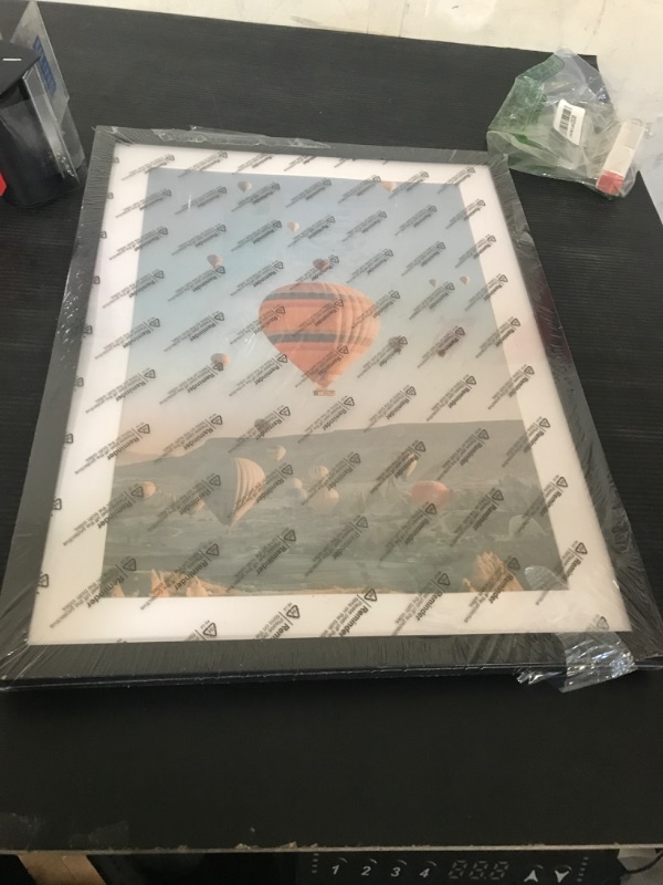 Photo 1 of 12x16 Black Picture Frame for 30 x 40cm Diamond Painting Art, Display Photo 12 x 16 or 10 x 14 Without Mat, Wall Hanging Large Diamond Painting Frames with Plexiglass