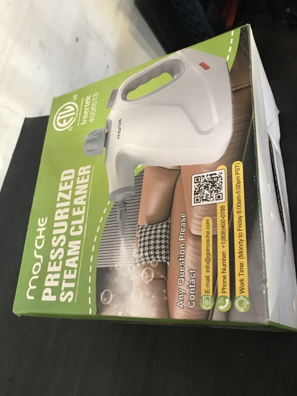 Photo 1 of Multi-Surface Handheld Steam Cleaner with 11-Pieces Accessories, 15.2OZ All Natural Pressurized Steamer for Cleaning, Multipurpose Steam Cleaner for Home to Clean Floor, Grout, Tile, Grease and More