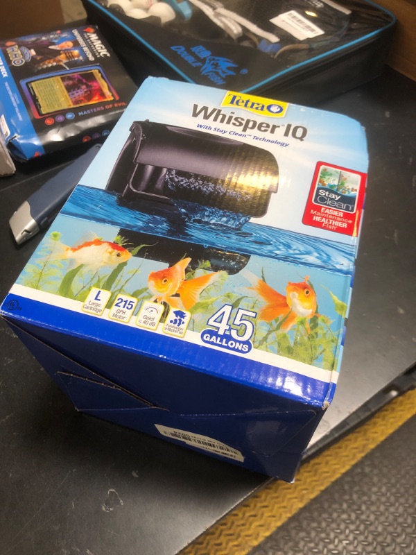 Photo 1 of Tetra Whisper IQ Power Filter 45 Gallons, 215 GPH, With Stay Clean Technology