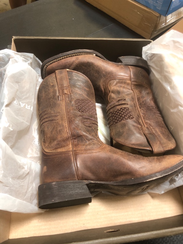 Photo 1 of BMVY9 Mens Circuit Patriot Western Boot Weathered Tan 8.5