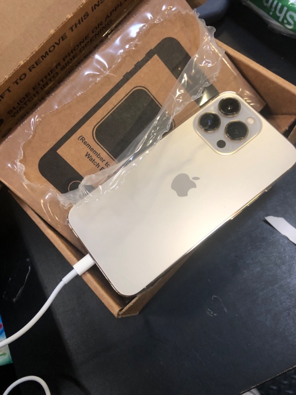 Photo 1 of Apple iPhone 13 Pro, 256GB, Gold - Unlocked (Renewed)