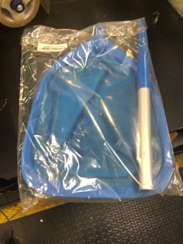 Photo 1 of Swimming Pool Skimmer Net 26.8 inches, Leaf Rake Net with Fine Aluminum Pole for Fast Cleaning Ponds, Hot Tub, and Spas, Pool Cleaner Supplies and Accessories