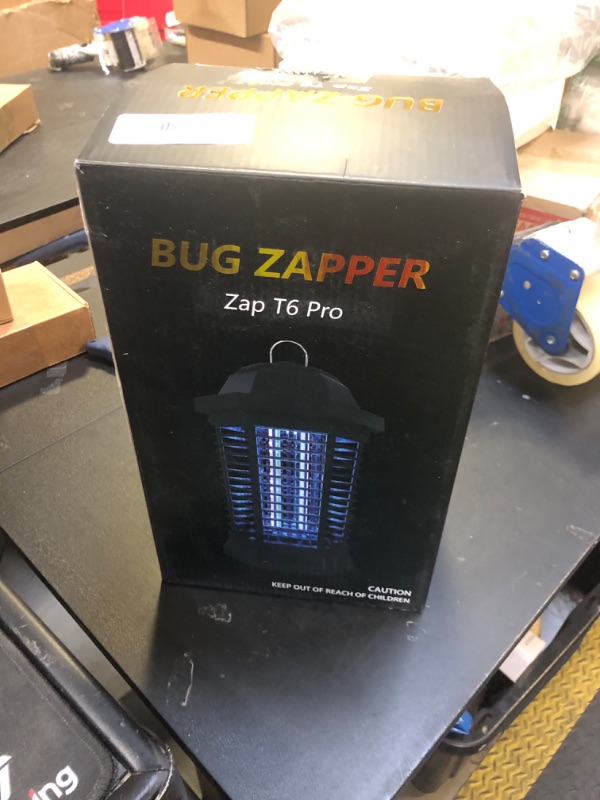 Photo 1 of GOOTOP Bug Zapper Outdoor, Mosquito Zapper, Electric Fly Zapper, Mosquito Killer, Fly Traps, 3 Prong Plug, Flying Insects Zapper Indoor Outdoor 90-130V, 4200V, ABS Plastic Outer (Black)