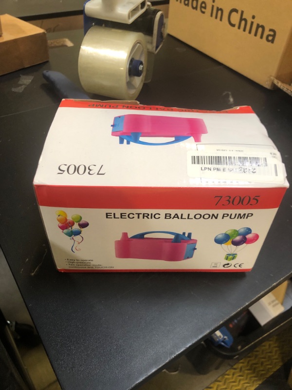 Photo 1 of IDAODAN Electric Balloon Pump, Portable Electric Balloon Blower Machine Balloon Air Pump Dual Nozzle110V 600W Balloon Inflator for Party Decorations