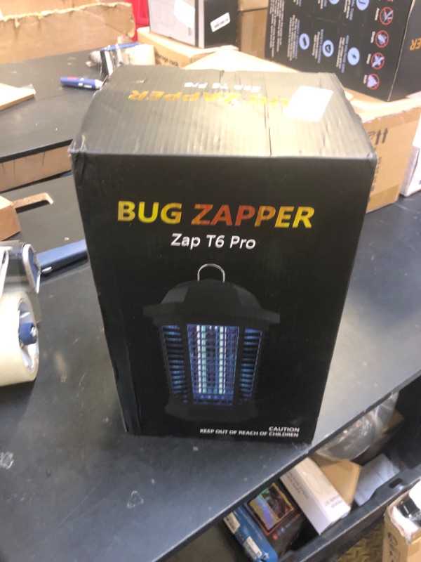 Photo 1 of GOOTOP Bug Zapper Outdoor, Mosquito Zapper, Electric Fly Zapper, Mosquito Killer, Fly Traps, 3 Prong Plug, Flying Insects Zapper Indoor Outdoor 90-130V, 4200V, ABS Plastic Outer (Black)