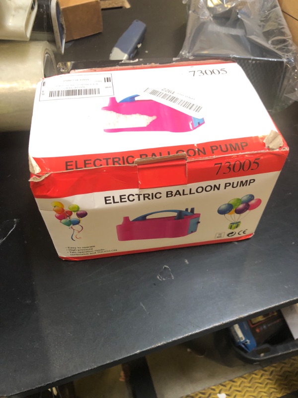 Photo 1 of IDAODAN Electric Balloon Pump, Portable Electric Balloon Blower Machine Balloon Air Pump Dual Nozzle110V 600W Balloon Inflator for Party Decorations