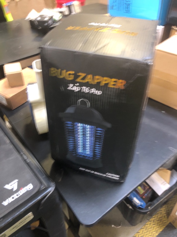 Photo 1 of GOOTOP Bug Zapper Outdoor, Mosquito Zapper, Electric Fly Zapper, Mosquito Killer, Fly Traps, 3 Prong Plug, Flying Insects Zapper Indoor Outdoor 90-130V, 4200V, ABS Plastic Outer (Black)