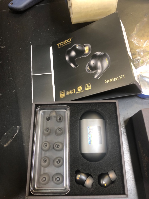 Photo 1 of TOZO Golden X1 Wireless Earbuds Balanced Armature Driver and Hybrid Dynamic Driver, Bluetooth Headphones OrigX Pro, LDAC & Hi-Res Audio Wireless, Environment & Active Noise Cancellation Headset