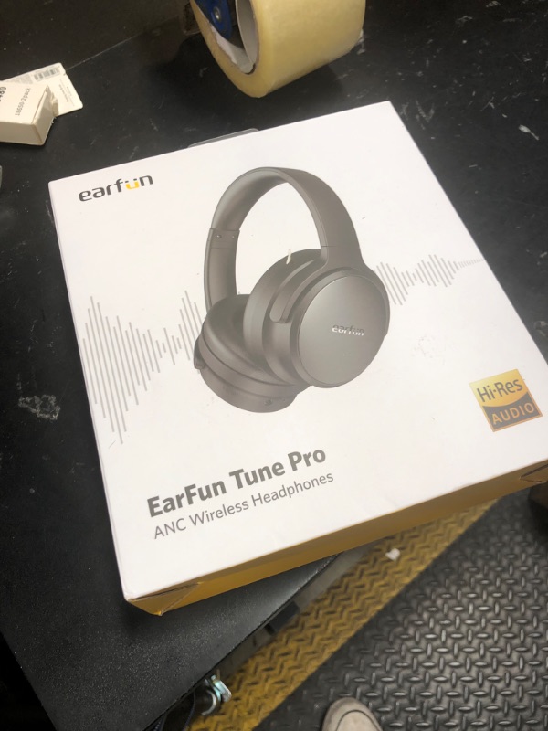 Photo 1 of EarFun Tune Pro Active Noise Canceling Headphones, Wireless Bluetooth Headphones with 5 Mics, 120H Playtime, Bluetooth 5.4, Hi-Res Audio, Multipoint Connection, Custom EQ via App, Comfortable Fit