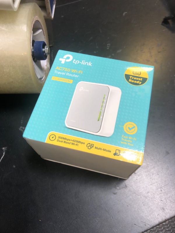 Photo 1 of TP-Link AC750 Wireless Portable Nano Travel Router(TL-WR902AC) - Support Multiple Modes, WiFi Router/Hotspot/Bridge/Range Extender/Access Point/Client Modes, Dual Band WiFi, 1 USB 2.0 Port