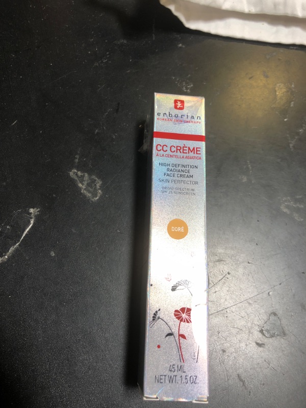 Photo 1 of Erborian Color Correcting CC Cream with Centella Asiatica, Tan (Dore) - Light Multi-Purpose Facial Concealer with Illuminating Finish Soothes & Hydrates - SPF Korean Skincare Skin Perfector - 1.5 Oz