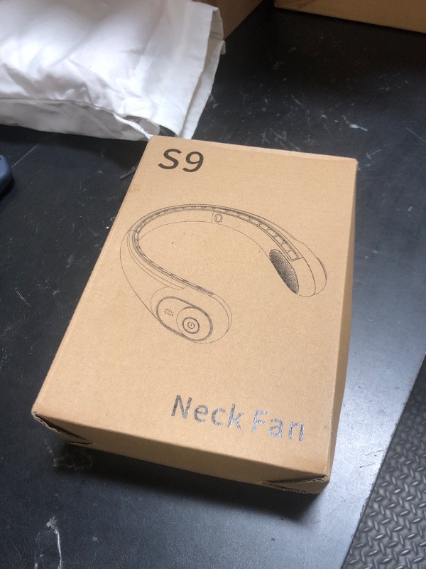Photo 1 of Neck Fan, Personal Fan with LED Display, USB-C Rechargeable, 4000mAh-Battery, 3-Speed Adjustment & Whisper-Quiet Operation, Perfect for Home, Travel, Sports