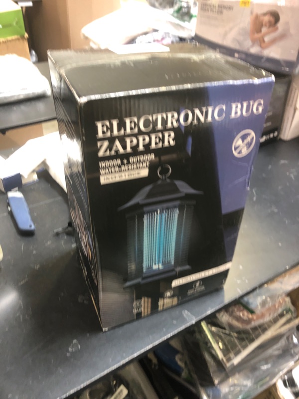 Photo 1 of AMUFER Bug Zapper Outdoor, Electric Mosquito Zapper with 18W Power & 4400V Instant Grid, Insect Control Efficiency Increased 100%, Coverage of 1/2 Acre, Fly Trap Perfect for Patio, Backyard, Home