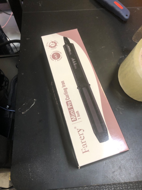 Photo 1 of FARERY Travel Curling Iron, 1 Inch Mini Curling Iron Travel Size with 3 Adjustable Temp, Ceramic Mini Hair Curler with Keratin&Argan Oil Infuse, Dual Voltage, Includes Storage Bag